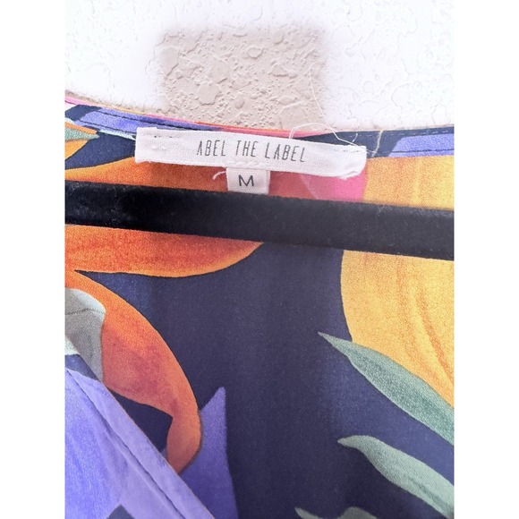 Anthropologie‎ Abel the Label Dress Womens Size M Santa Cruz Smocked Hi Low - Picture 3 of 13